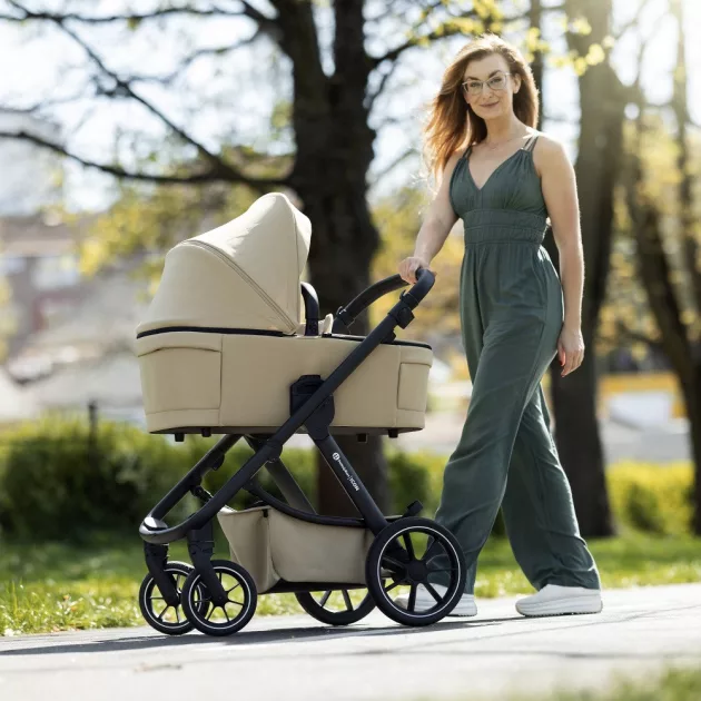 Petite&Mars Babakocsi szett 4v1 ICON XXL AIR + CYBEX Aton B2 i-Size - Mocha Beige