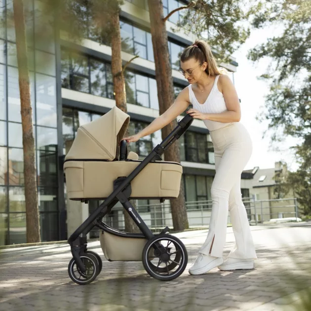 Petite&Mars Babakocsi szett 4v1 ICON XXL RWS + CYBEX Aton B2 i-Size - Mocha Beige