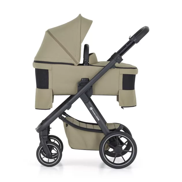 Petite&Mars Babakocsi szett 4v1 ICON LITE RWS + CYBEX Aton B2 i-Size - Mossy Green