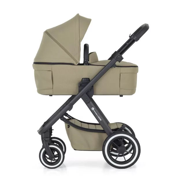 Petite&Mars Babakocsi szett 4v1 ICON XXL AIR + CYBEX Aton B2 i-Size - Mossy Green