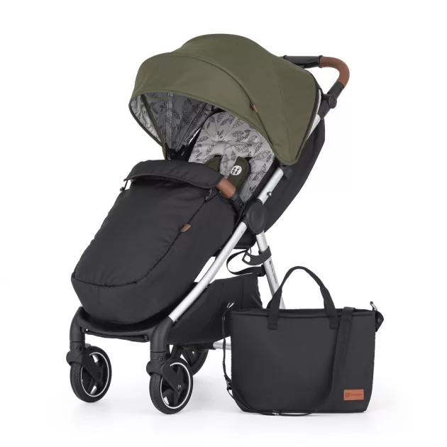 Petite&Mars Sport babakocsi Royal3 Silver - Mature Olive