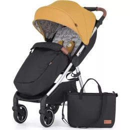 Petite&Mars Sport babakocsi Royal3 Silver - Dense Honey