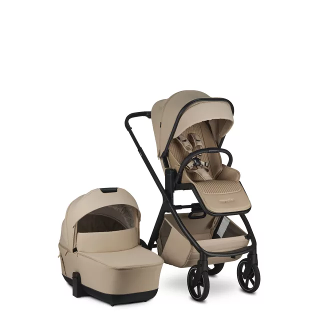 EASYWALKER Kombinált babakocsi Zoey Almond Taupe + CYBEX Aton B2 i-Size + bázis