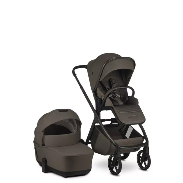 EASYWALKER Kombinált babakocsi Zoey Chestnut Brown + CYBEX Aton B2 i-Size + bázis