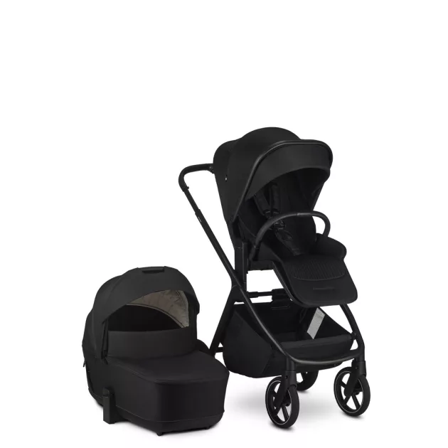 EASYWALKER Kombinált babakocsi Zoey Pure Black + CYBEX Aton B2 i-Size + bázis