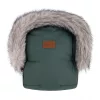 PETITE&MARS Téli szett Comfy 4in1 bundazsák + kézmelegítő kesztyű babakocsira Furry Veritable Khaki