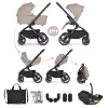 PETITE&MARS Kombinált babakocsi SCOUT 3 az 1-ben Cappuccino Cream + Core Pro i-Size