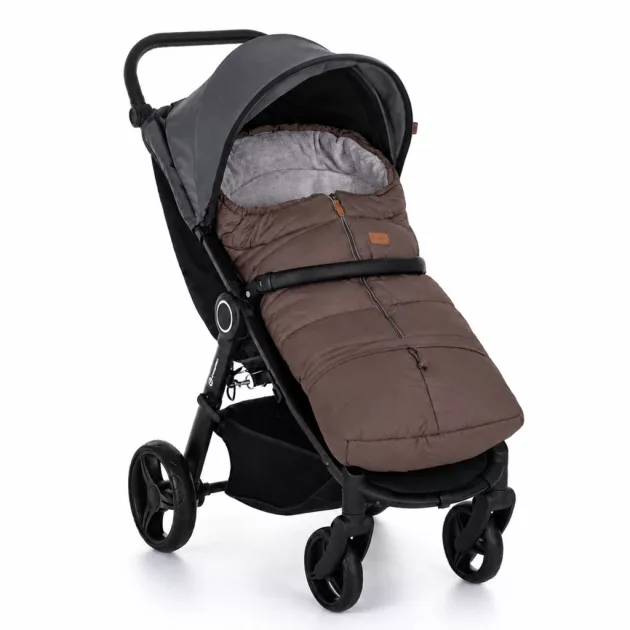 PETITE&MARS Téli szett Jibot 3in1 bundazsák + kézmelegítő kesztyű babakocsira Jasie Dark Walnut