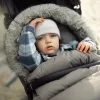 PETITE&MARS Comfy 4v1 téli bundazsák szett + babakocsi kézmelegítő Furry Old Rose
