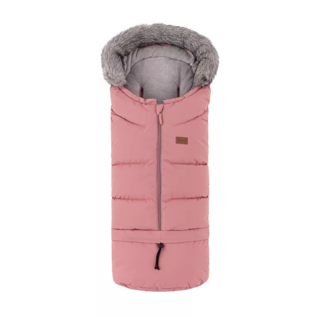 PETITE&MARS Arctic 4v1 téli bundazsák szett + babakocsi kézmelegítő Fjora - Old Rose