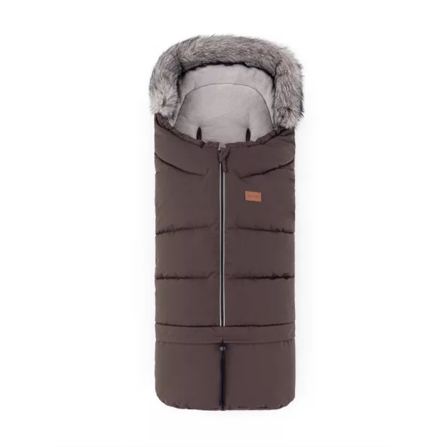 PETITE&MARS Arctic 4v1 téli bundazsák szett + babakocsi kézmelegítő Furry - Rich Brown