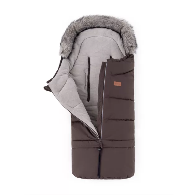 PETITE&MARS Arctic 4v1 téli bundazsák szett + babakocsi kézmelegítő Furry - Rich Brown
