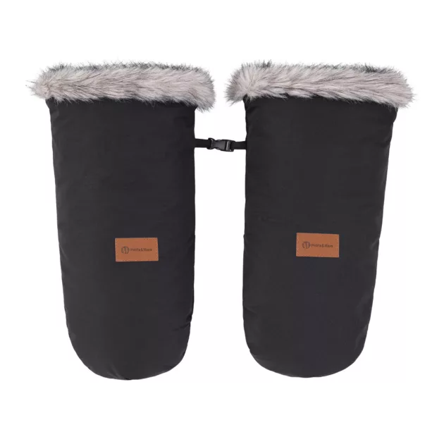 PETITE&MARS Arctic 4v1 téli bundazsák szett + babakocsi kézmelegítő Fjora - Forever Black