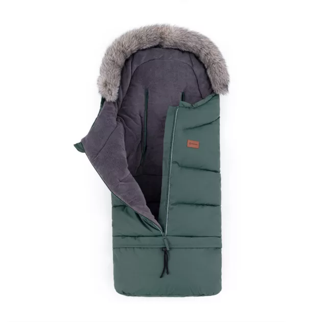 PETITE&MARS Arctic 4v1 téli bundazsák szett + babakocsi kézmelegítő Fjora - Khaki
