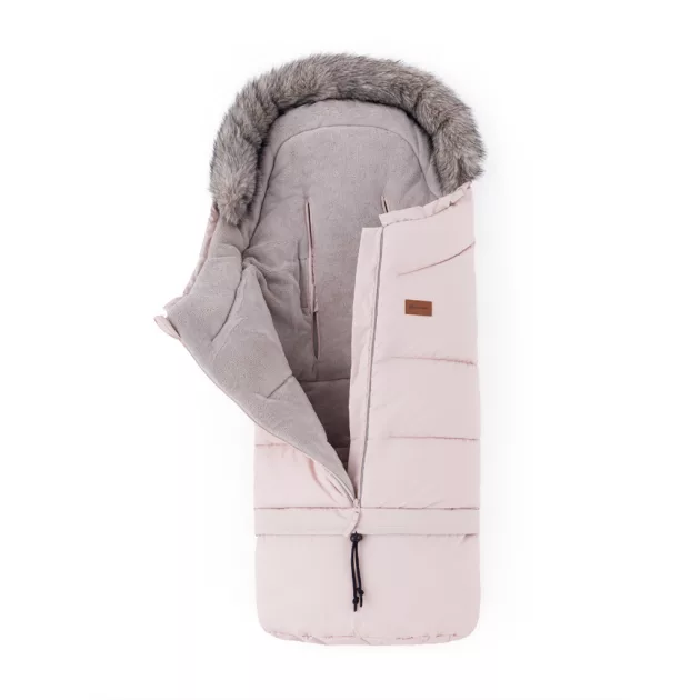 PETITE&MARS Arctic 4v1 téli bundazsák szett + babakocsi kézmelegítő Fjora - Rose Petal