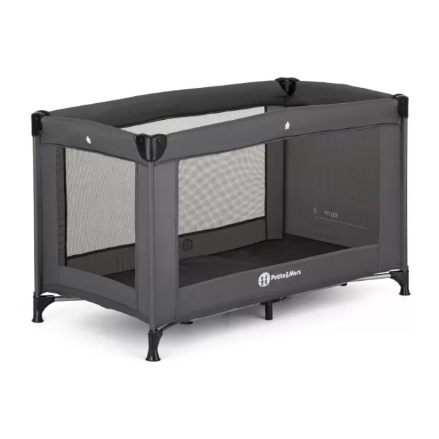 PETITE&MARS Utazóágy Koot Lite matraccal Foldie, Dark Grey