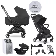   EASYWALKER Babakocsi szett 4 az 1-ben Rockey S Pure Black + CYBEX Aton B2 i-Size + bázis