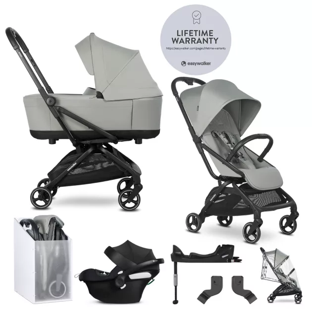 EASYWALKER Babakocsi szett 4 az 1-ben Rockey S Fresh Green + CYBEX Aton B2 i-Size + bázis