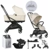 EASYWALKER Babakocsi szett 4 az 1-ben Rockey S Bright Taupe + CYBEX Aton B2 i-Size + bázis