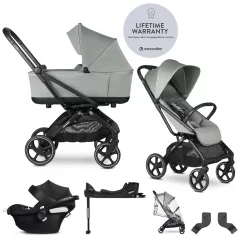   EASYWALKER Babakocsi szett 4 az 1-ben Rockey L Fresh Green + CYBEX Aton B2 i-Size + bázis