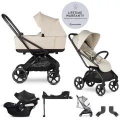   EASYWALKER Babakocsi szett 4 az 1-ben Rockey L Bright Taupe + CYBEX Aton B2 i-Size + bázis