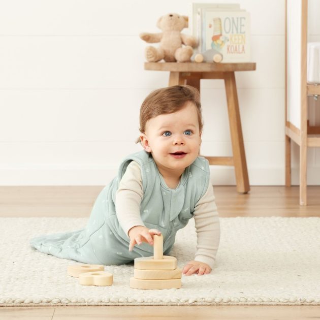 ERGOPOUCH Hálózsák organikus pamut 3-12 hó 6-10 kg 2,5 tog - Jersey Sage