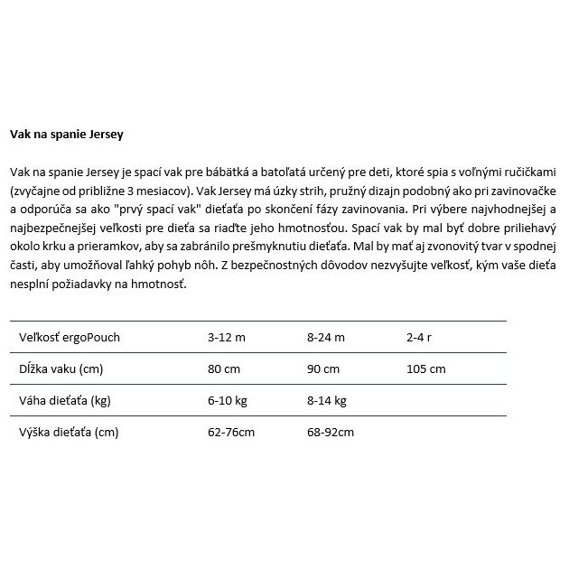 ERGOPOUCH Hálózsák organikus pamut 8-24 hó 8-14 kg 2,5 tog - Jersey Oatmeal Marle