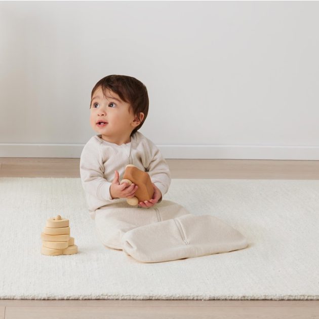 ERGOPOUCH Alvózsák ujjakkal, organikus pamut 3-12 hó 6-10 kg 1 tog - Jersey Oatmeal Marle