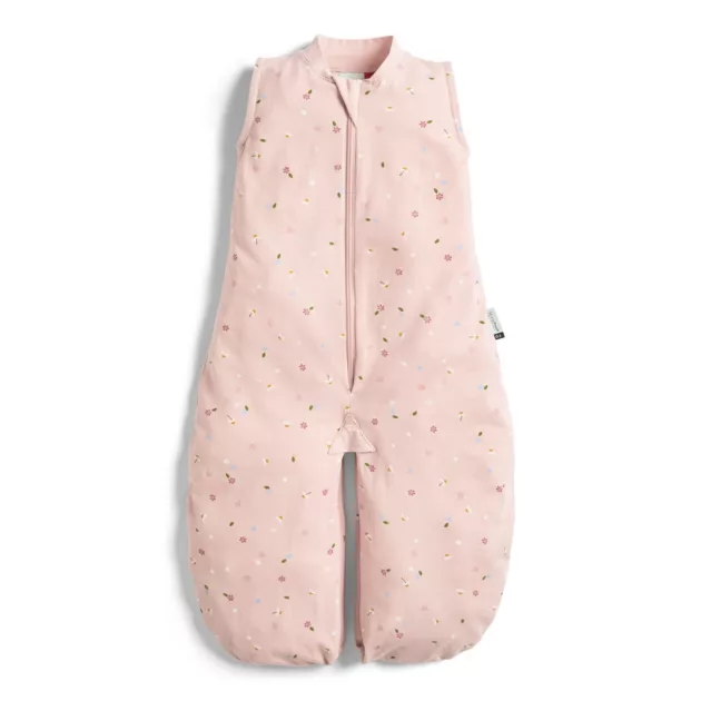 ERGOPOUCH Hálózsák és kezeslábas 2 az 1-ben organikus pamut Suit Daisies 3-12 hó, 6-10 kg, 0,2 tog