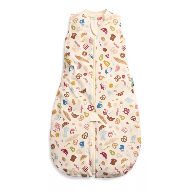 ERGOPOUCH Hálózsák és kezeslábas 2 az 1-ben organikus pamut Suit Bon Appetit 8-24 hónap, 8-14 kg, 0,