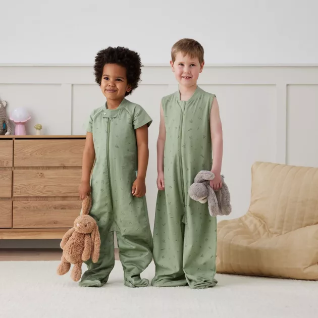 ERGOPOUCH Hálózsák és kezeslábas 2 az 1-ben organikus pamut Suit Willow 8-24 hónap, 8-14 kg, 0,2 tog