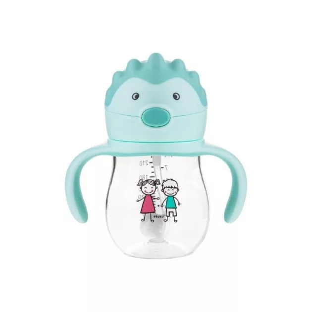 Akuku Tanulópohár súlyozott szívószállal – Menta