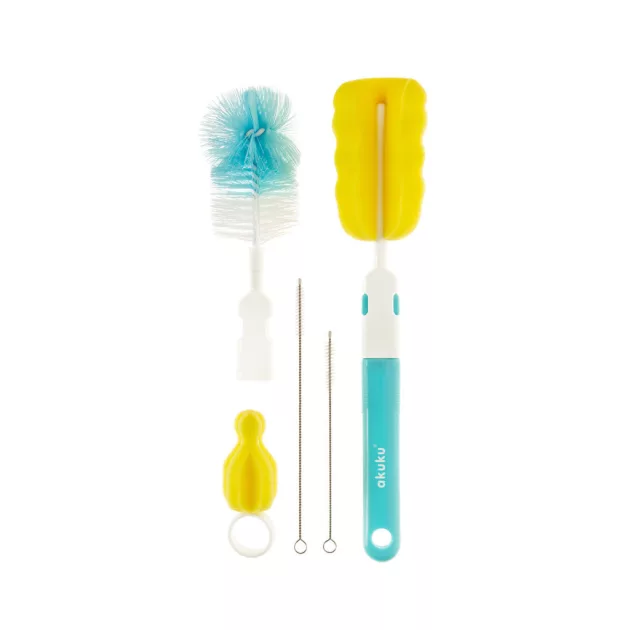 Akuku Szívószál- és csőkefe szett – Kék