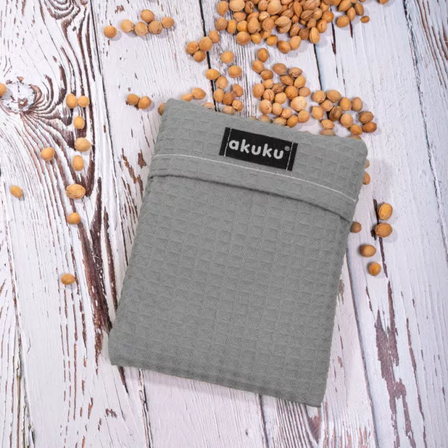 Akuku Cseresznyemag melegítőpárna 13×16 cm – Szürke