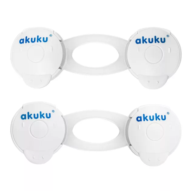 Akuku Biztonsági zár (2 db) – Fehér