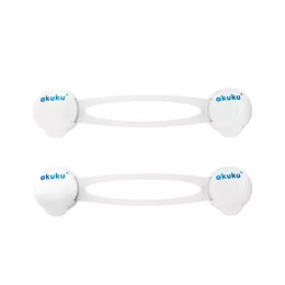 Akuku Biztonsági zár (2 db) – Fehér, hosszú