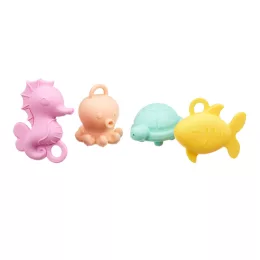Akuku Szilikon fürdőjáték - szétnyitható (4db)