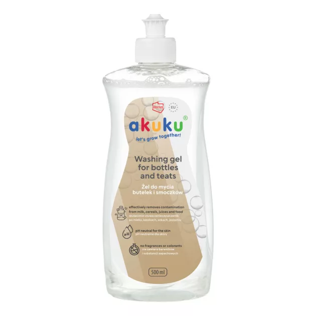 Akuku Cumisüveg- és cumimosó folyadék, 500 ml