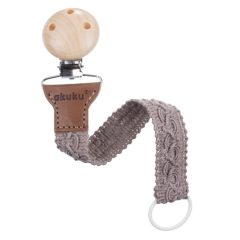 Akuku A0716 - Horgolt cumilánc - taupe bézs