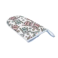 Akuku Fürdőkesztyű frottír, PU szivaccsal – Baglyok