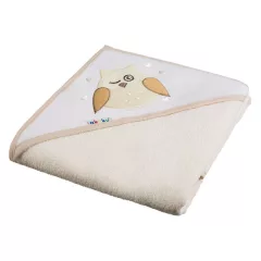  Akuku Baba kapucnis törölköző, 80×80 cm – Bagoly Ekrü