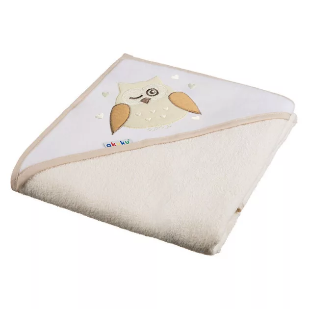 Akuku Baba kapucnis törölköző, 80×80 cm – Bagoly Ekrü