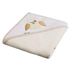   Akuku Baba kapucnis törölköző, 100×100 cm – Bagoly Ekrü