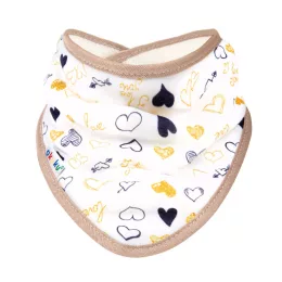 Akuku Háromszög alakú előke/kendő (szíves, 1 db)