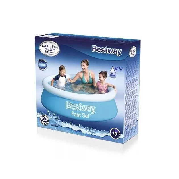 Bestway Lupa 183x51 cm felfújható karimájú, puhafalú medence