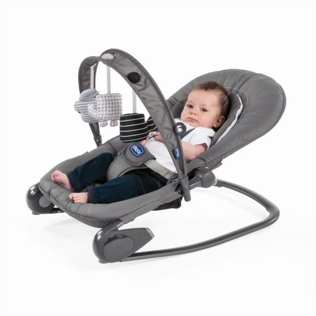 Chicco Hooplá 0-18 kg kétfunkciós pihenőszék Moon Grey