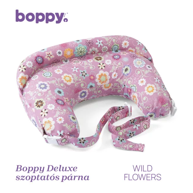 Chicco Boppy Deluxe szoptatós párna formatartó töltettel - rózsaszín