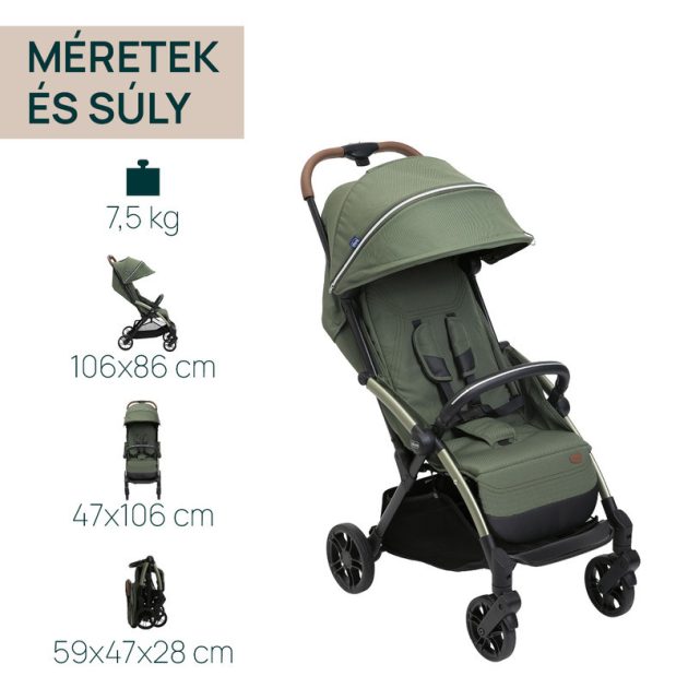 Chicco Goody XPlus babakocsi 22 kg-ig - Twinkle Green