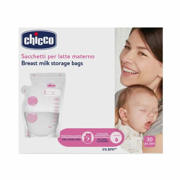 Chicco Anyatejgyűjtő zacskó 30 db elősterilizált