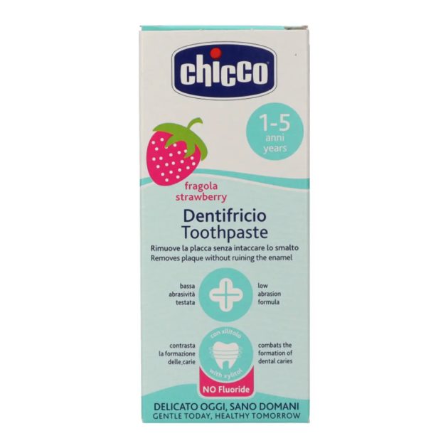 Chicco Eperízű fluormentes fogkrém Xilittel 50ml 1-5 év